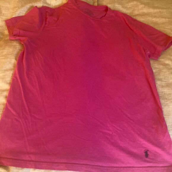 Polo Ralph Lauren Mens Pink Jersey Crewneck Classic Fit T Shirt. Size M. - Picture 1 of 4